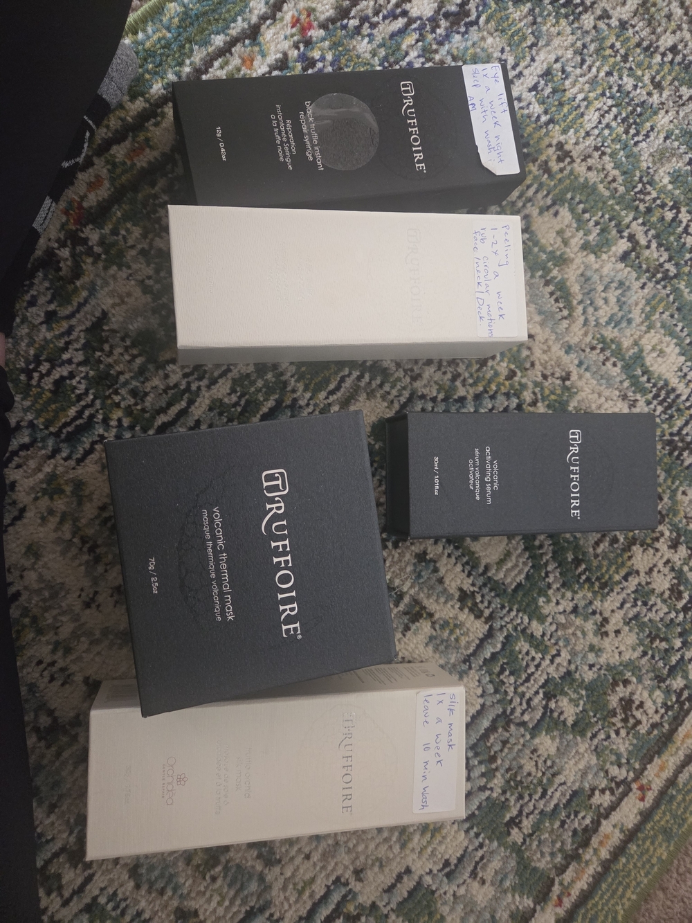 Truffoire Black & White Skincare Device Packaging Set